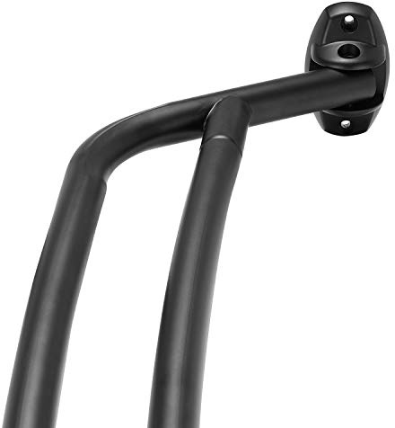 YunNephele Shower Curtain Rod, Double Curved Curtain Rod for Bathromm, Adjustable 45 to 72,Matt Black