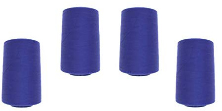 4 Konen Viga 120 (0315 - Hilo de coser overlock), color azul y morado