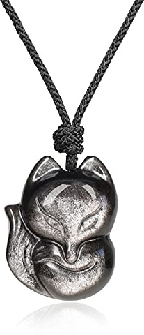 COAI Unisex Glückskette mit Fuchs Anhänger aus Edelsteine