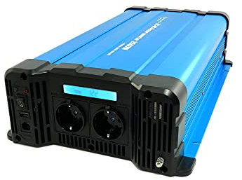 SOLARTRONICS FSD 12V 2500 Watt Spannungswandler mit Display, Reiner Sinus Wechselrichter 12v auf 230v, Inverter 12V 220V AC/DC Power Inverter Wohnmobil