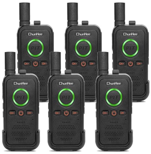 ChunHee Wireless Intercom System for Elderly/Kids, Home Intercom System Room to Room Communication, 1.5 Miles Long Range 16 Channel Intercom System for Home/Office/Camping/Hiking/Vacation 6 Pcs