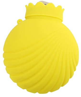 LZHLMCL Wärmflaschen Babys Silikon Wärmflasche Erwachsene Und Kinder Warmwasserbeutel Unisex Nachfüllbarer Handwärmer Gelb