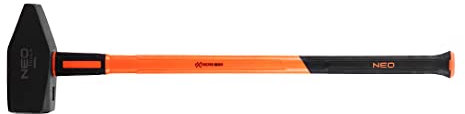 NEO TOOLS Martello da falegname, manico in fibra di vetro, manico ergonomico gommato, gambo forgiato, levigato, temprato, certificato GS e TÜV Rheinland, DIN 1193 (10 kg)