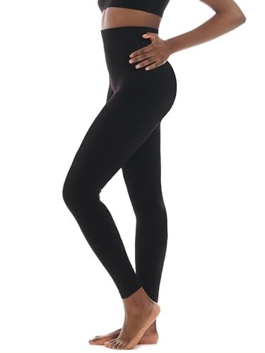 TONEST Shapewear leggings - Formande Leggings - Shaping leggings - Hög midja - Magbyxor - Shapewear - Formar mage, ben, rumpa - 4000-MS-CC (L, Svart)