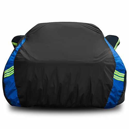 Avecrew Car Cover Waterproof All Weather Car Heavy Duty Full Exterior Covers for Sedans up to 176 L