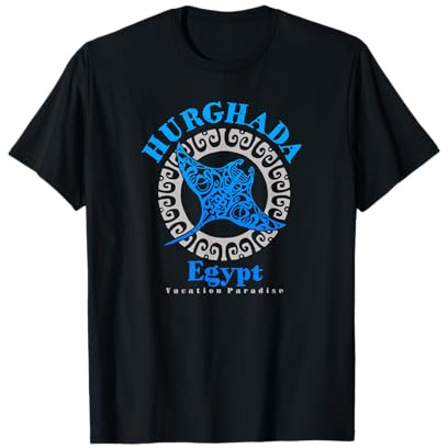 Manta Ray Hurghada Ägypten Tribal Tattoo T-Shirt