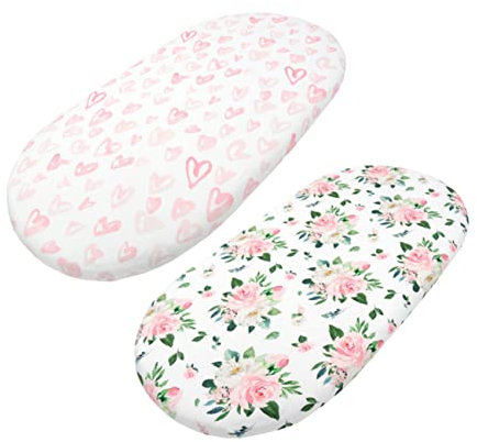 GRIRIW Baby Bettwäsche 2st -bettdecke Stubenwagen Für Stubenwagen-Abdeckung Für Babymatratze Kinderzimmer Bettwäsche Krippe Babywiege Kleinkind Strecken Polyester Baumwolle Pad-Abdeckung Weiß