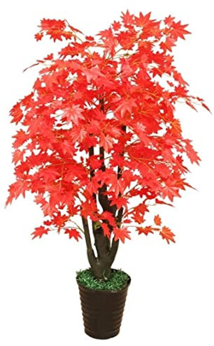 Kunstpflanze Künstliche Baum-Topf-Simulations-Pflanze Hohe Künstliche Rotahorn-Pflanze Für Den Inneneingang Im Freien Home Office Decor Künstliche Pflanzen