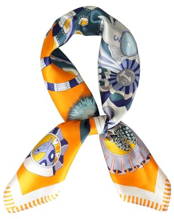 JERLA dam sidenhalsduk, Maskot orange, 26.7”X26.7”
