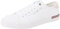 Tommy Hilfiger Sneaker con Suela Vulcanizada Hombre Core Corporate Canvas Low Top, Blanco (White), 42