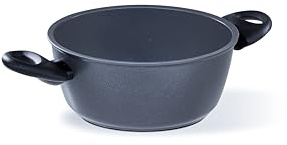 Barazzoni Casseruola 2 manici, ø20cm, Rivestimento in ceramica, Made in Italy, Induzione+Gas con disco Full Induction, PFAS free, Linea Kéramos