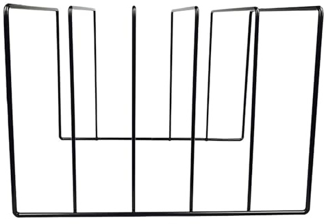 JPSDOWS Vinyl Schallplatten | Schwarz Eisen Vinyl Plattenständer Tisch Zeitungsständer Bücherregal Bücherregal Multifunktions Dreieck Dateiorganisator Decor Home