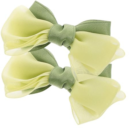 ibasenice Lazos Para Diadema De Bebé Lazos Para El Cabello Verdes Para Niñas Diseño De Clip Para Niñas Pequeñas