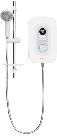 Redring Thermostatic Electric Shower, Accurate Temperature Control, SmartFit Technology, 9.5KW, White, 400000179