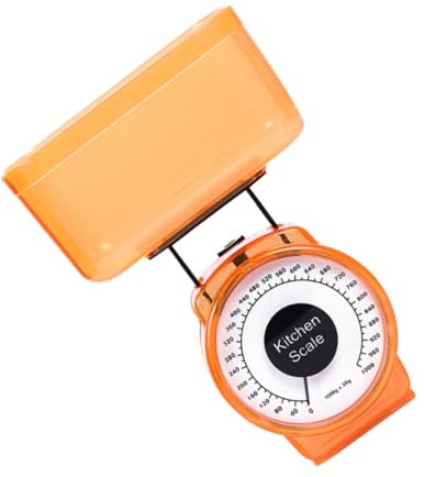 GALPADA Balance de Cuisine Mécanique sans Batterie Plateau Plastique Multifonction pour Cuisson et Pâtisserie Usage Domestique Couleur Aléatoire Couleur Aléatoire