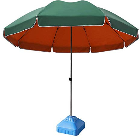 Robusto ombrellone pieghevole blu da 2,6 m per giardino, balcone, auto e campeggio, durevole, leggero, protezione UV facile da installare