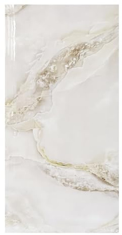 DecoMeister Pannelli Decorativi per Pareti 60x30 cm 1 pezzo - Piastrelle Adesive Cucina PVC Lucido - Rivestimento Parete Interna Autoadesivo - Pannelli Murali e Mattonelle - Marmo Beige-Marrone