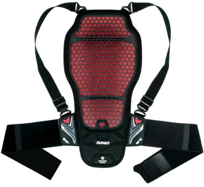 CE Level 2 Certified Motorcycle Back Protector, Lightweight Spine Armor Pad with Adjustable Straps Protective Gear for Motorcycle Riding Jackets, Motocross, Snowboarding, Skateboarding (Large-X-Large)