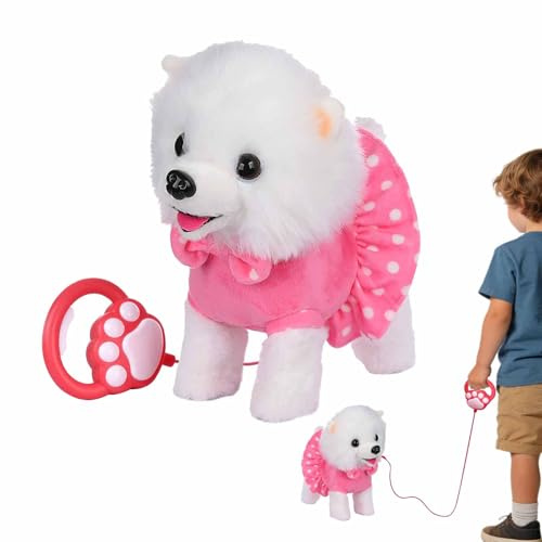 Cane Giocattolo Da Passeggio, Bambola Di Interattiva Elettrica | Giocattolo Elettronico Per Cantare | Per Bambini Asili Compleanno Vacanze Natale Sala Giochi Asilo Camera Da Sogg