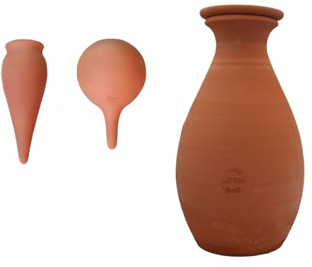 Kit Découverte Ollas – Lot de poterie d'irrigation– Arossage Naturelle pour Potager et Plantes en Pot – Kit Débutant Complet