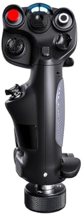 VIRPIL Controls CDT-AERO-R Grip (Premium Joystick-Griff für PC Flugsimulation HOTAS Flightstick Aufsatz Rechtshänder mit Twist-Achse kompatibel mit WarBRD-D und MongoosT-50CM3 bases)