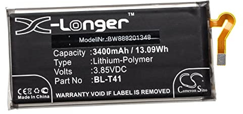 vhbw Akku kompatibel mit LG V40 ThinQ VZW LTE-A Handy Smartphone Telefon (3400 mAh, 4,4 V, Li-Polymer)