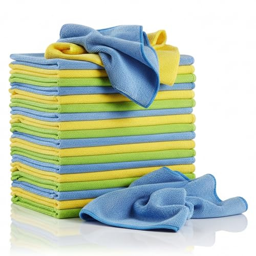 Glart 430Y chiffon microfibres, 30 pièces 40 x 40 cm, 530 GSM, sans
