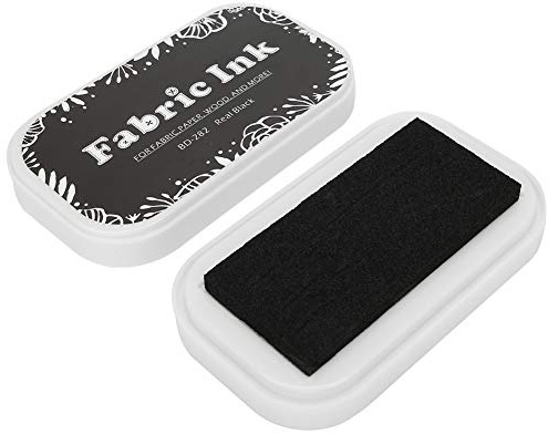 LetCart Stempelkissen - Restore Style Schwamm Farbig Ungiftig Waschbar Stempelkissen DIY Zubehör für Stempelpapier Stoff DIY Scrapbooking Kartenherstellung (Schwarz)