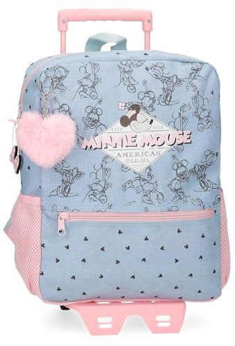 Disney American Darling Equipaje- Bolsa de Mensajero, Niñas, Azul