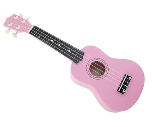Professionelle Ukulelen 21-Zoll-Lindenholz-Ukulele Für Anfänger, 4-saitige Gitarren-Ukelele Mit Saite Und Plektrum (Color : D)