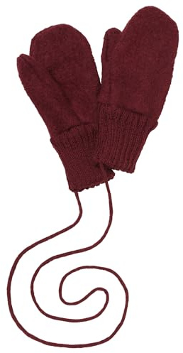 Disana WALK-HANDSCHUHE Baby & Kinder - 100% Bio-Merino, Wollwalk – wetterfest & super warm - unisex in 3 Größen - nachhaltig & fair – mit Strickkordel verbunden - made in Germany