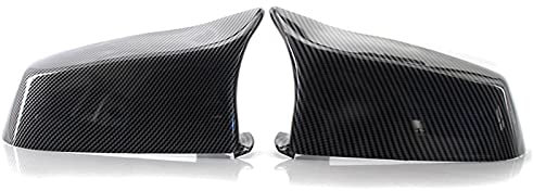 Seitenspiegel Abdeckung,Auto Spiegelkappen Auto-Flügel Seitenrückspiegel Schutzkappen fit gebrauch für BMW 5er E60 E61 F10 F11 F18 Vor -LCI 08-13 Style-Carbon-Faser-Shell-Ersatz(Carbon Fiber)
