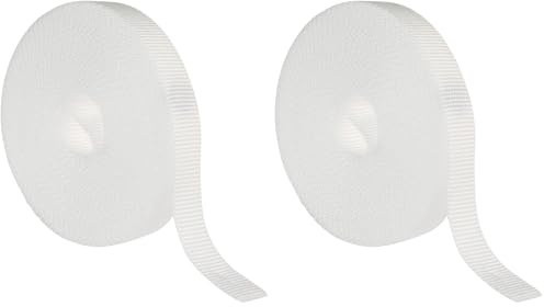 Amig - Cinta para Recogedor de Persianas Enrrollables - Cuerda de Repuesto para Carretes de Persiana de Toque Suave y Rígido - Resiste los Rayos UV y la Abrasión - Color Blanco - Medidas: 20 mm x 6 m