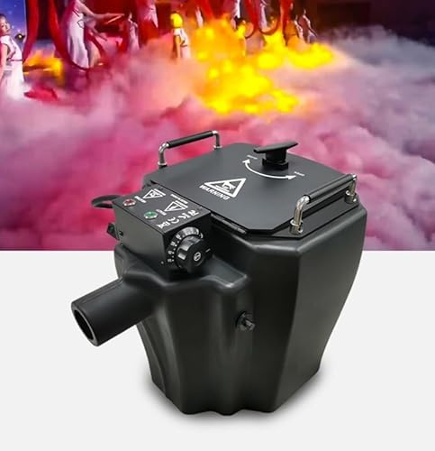 Máquina de hielo seco, Máquina de niebla de hielo seco Máquina de niebla de humo acostada, Efectos de humo Máquina de niebla de hielo seco para bodas DJ Performance Fiesta de Navidad(6000W)