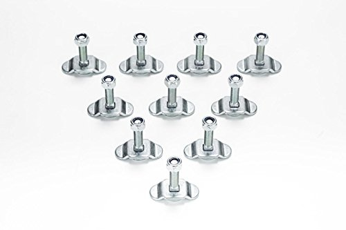 LOADCARE 10x Schraubfitting M8 30 mm für Airlineschiene/Zurrschienen, Airlinebeschlag