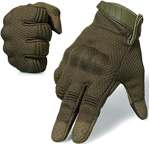 WTACTFUL Flexible atmungsaktive Taktische Handschuhe Einsatzhandschuhe Tatical Gloves Herren Vollfinger Touchscreen-Handschuhe Gilt für Kletter Radfahren Motorrad Jagd