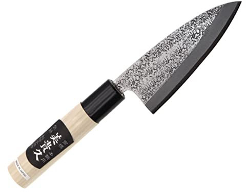 Küchenmesser Deba Japanisches Handgeschmiedet Klinge gehämmert 10.5 cm - Japan Messer Debamesser