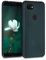 kwmobile Case Compatible with Google Pixel 3a Case - Soft Slim Metallic TPU Silicone Cover - Metallic Teal