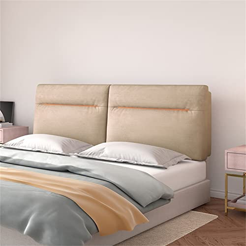 Generic Kopfteilkissen, Bettrückenlehne,Gepolstertes Keilkissen Lendenpolster,Weiche Hülle,Wandkissen Mit Abnehmbarem Bezug Für Schlafzimmer, Hotelbank,A,No headboard 63/160cm
