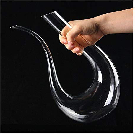 Vaso de cristal de 1500 ml Gran decantador de vino Vertedor Jarra Contenedor de vino Botella de agua Vasos para beber Conjunto de barra de jarra (Color : 1)