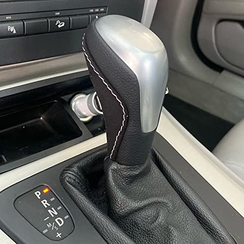 Automatischer Schaltknauf aus Leder für BMW E81 E82 E87 E90 E91 E92 E93 | (Kurz)