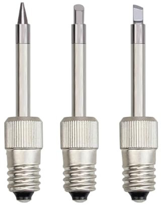 FrogBro 3 Pack Lötspitze, (Spitze Lötspitze, Meißel Lötspitze, Hufeisen Lötspitze) Passend für FROGBRO Akku Lötkolben, Modell: LD006A TIPS-3