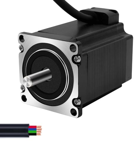 iMetrx Nema 23 1PCS Schrittmotor 76mm 1.8N.m 2.475V 4.2A Haltemoment 2-Phasen 4-Draht 1.8 Deg für CNC-Mühle-Kit oder 3D-Drucker