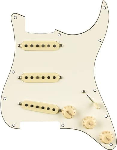 Fender '59 Strat Pre-Wired Pickguard Parchment - Single Coil Tonabnehmer für Gitarren