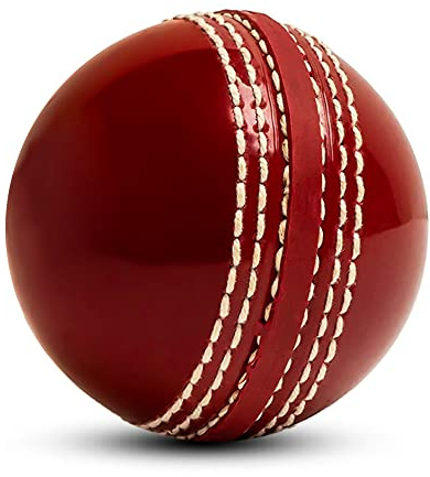 TrySalar® Soft Cricket Rubber Ball Indoor for Junior Youth Adult Training, Coaching, Practice Excellent Bounce with Durable Traditional Seams Stitched Outdoor (1 Pcs Red)