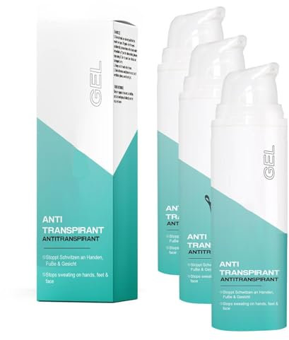 Antitranspirant Gel,antitranspirant,spray,sweat off body - gegen starkes Schwitzen, gegen starkes Schwitzen im gesicht und am Kopf, Antitranspirant Gesicht für Männer und Frauen (3)
