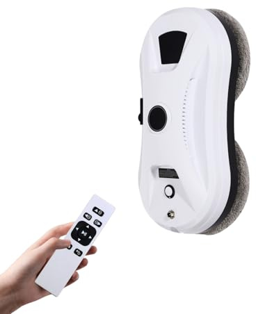 Kanbihao Fensterputzroboter Elektrisch, Automatischer Fensterreiniger Roboter Mit Fernsteuerung Und 10 Reinigungspads, Intelligente Fensterroboter Zum Reinigen Gerahmtem Glas, Weiß