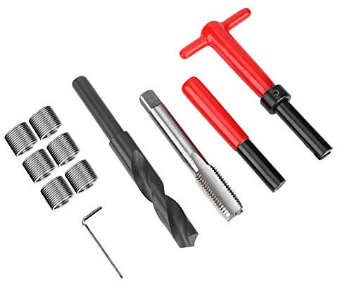 Kit de Réparation de Filetage 11 Pièces, Outil D'insertion fileté en Acier Inoxydable M16x2 pour Appareillage Haute Tension, Communication Micro-ondes, Pièces Automobiles