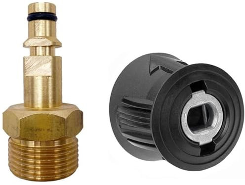 High Pressure Washer Quick Connect Adapter, M22 14mm Hose Connector for Karcher K2 K3 K4 K5 K6 K7 Series, Brass High Pressure Washer Adapter for Hose Pipe