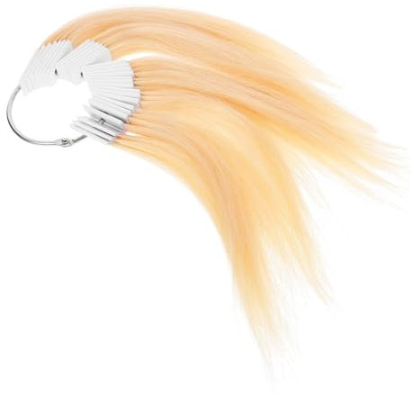 CANIGHT 30stücke Haarfarbproben Aus Echtem Menschlichem Haar Farbkarte Für Friseure Und Haartests Für Färbe Wachsversuche Hautfreundlich Und Wiederverwendbar
